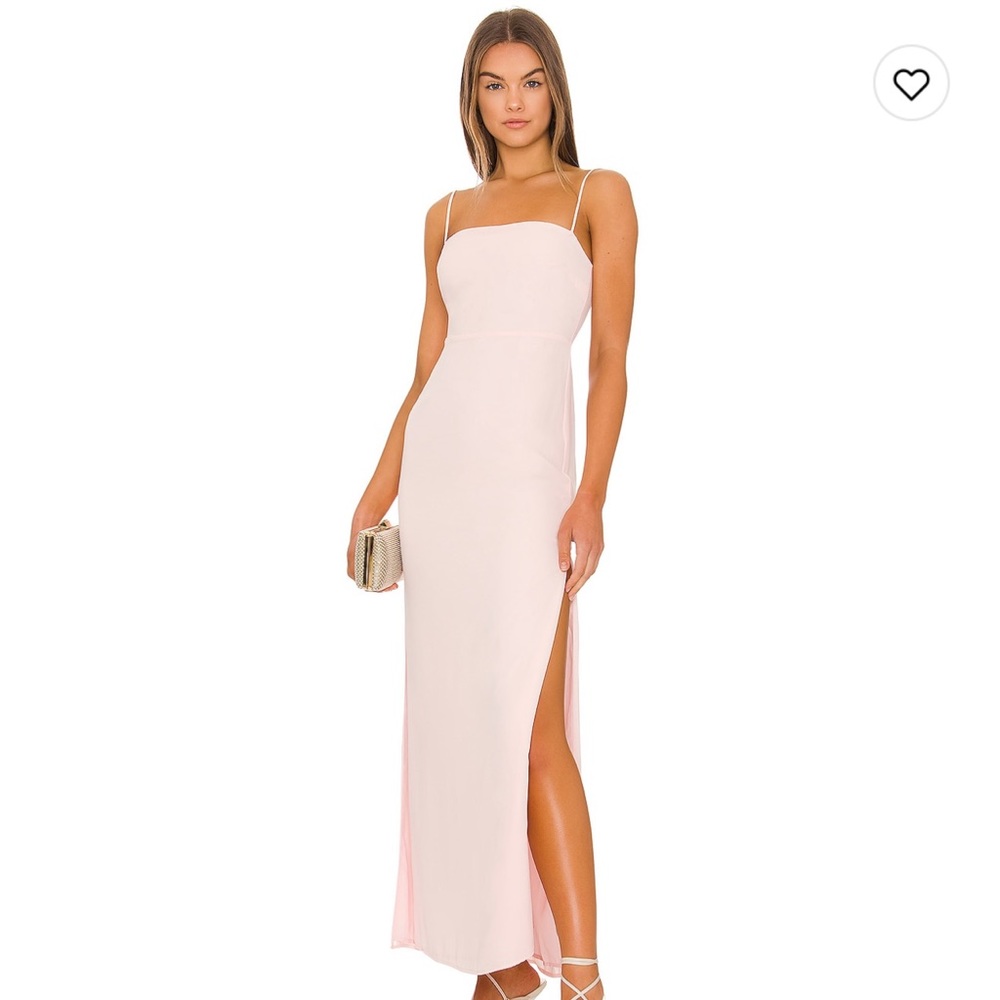 Superdown Addison Maxi Dress in Blush